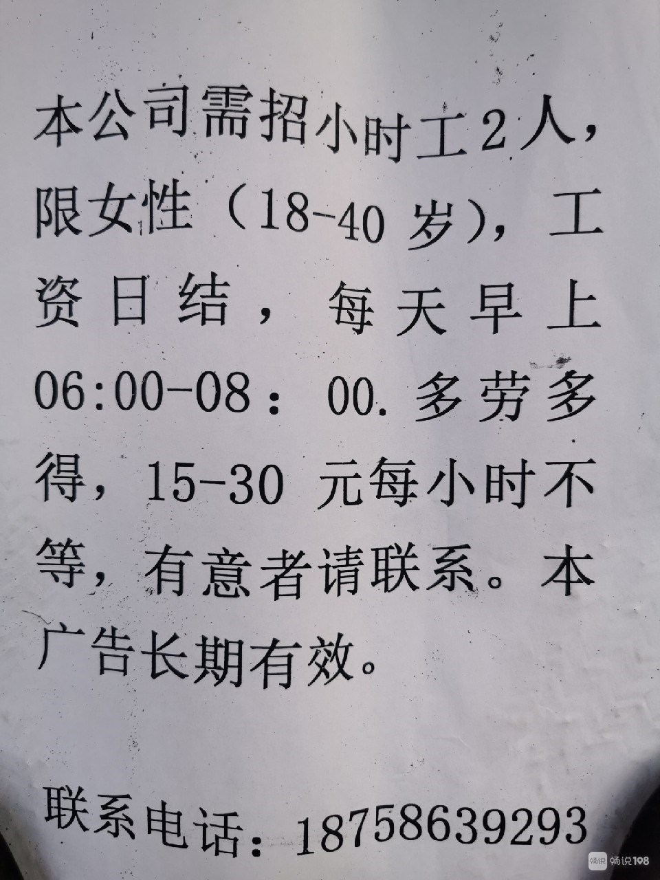 张堰临时工最新招聘信息详解